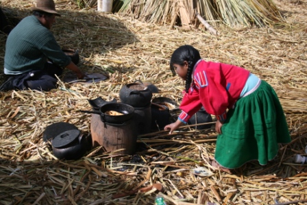 Cooking on the Floating Islands